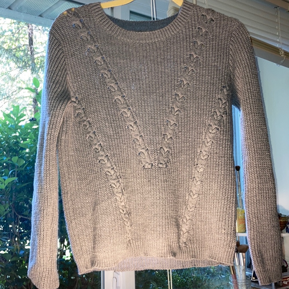 Cozy Light Blue-Gray Sweater